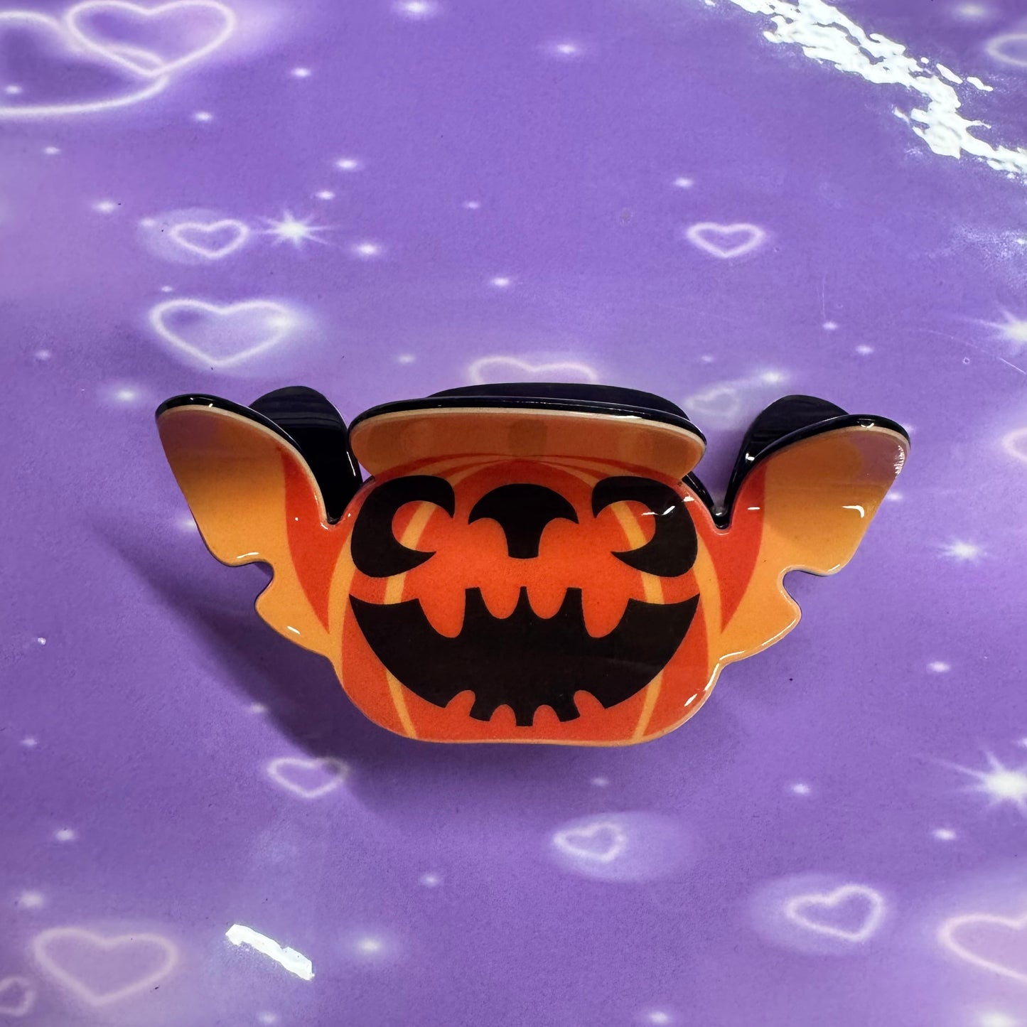 Pumpkin stitch clip