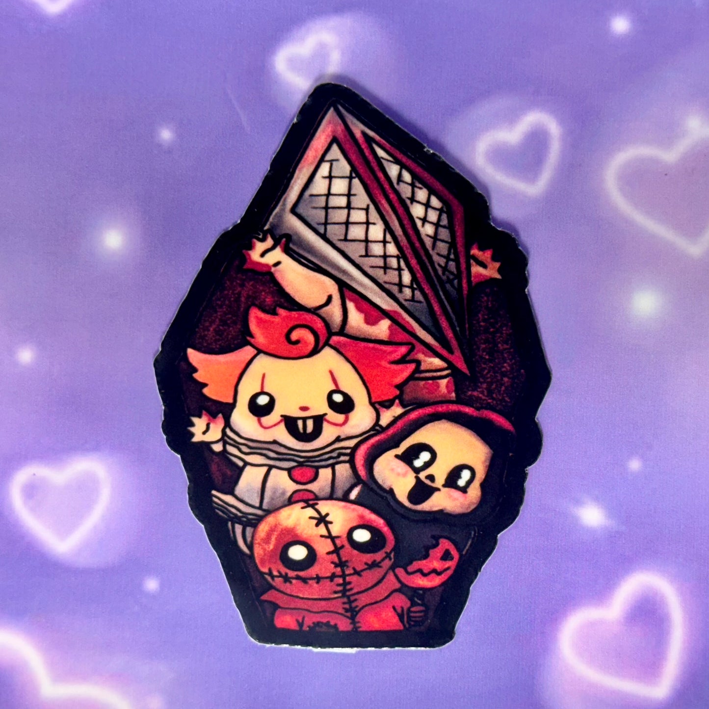 Horror water proof stickers