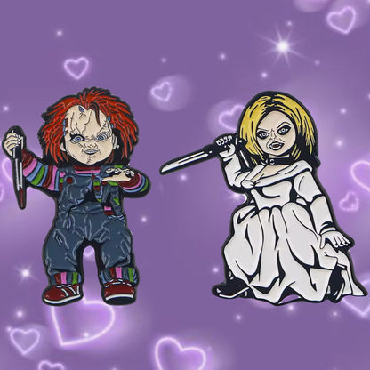 Killer dolls enamel pin