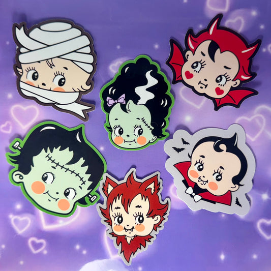 Monster kew waterproof sticker