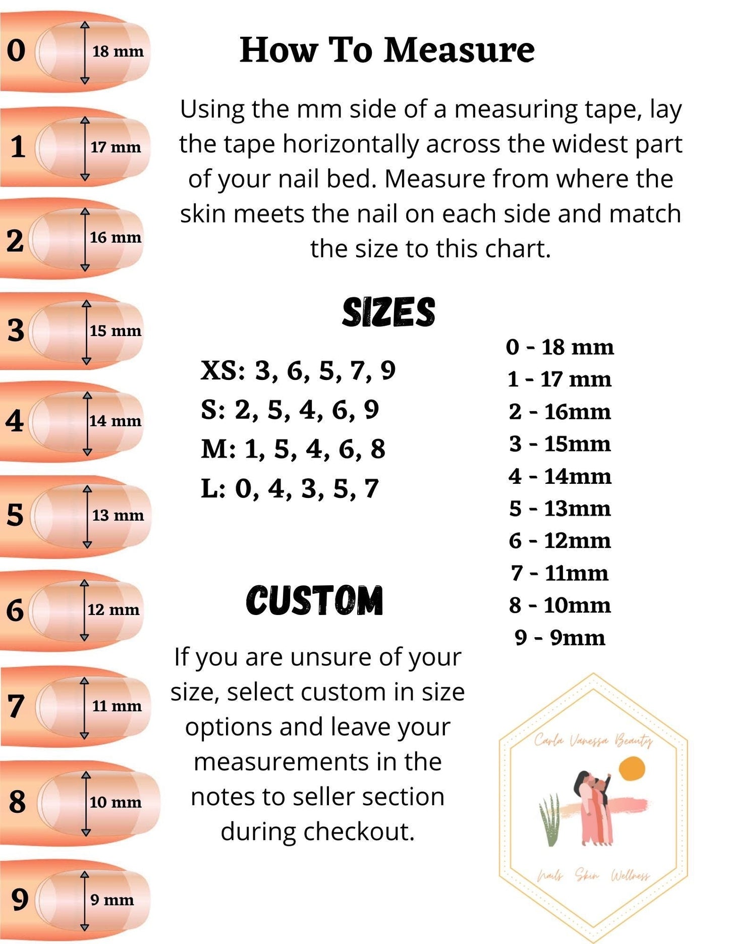 Cinnamon roll press on nails SIZE:M