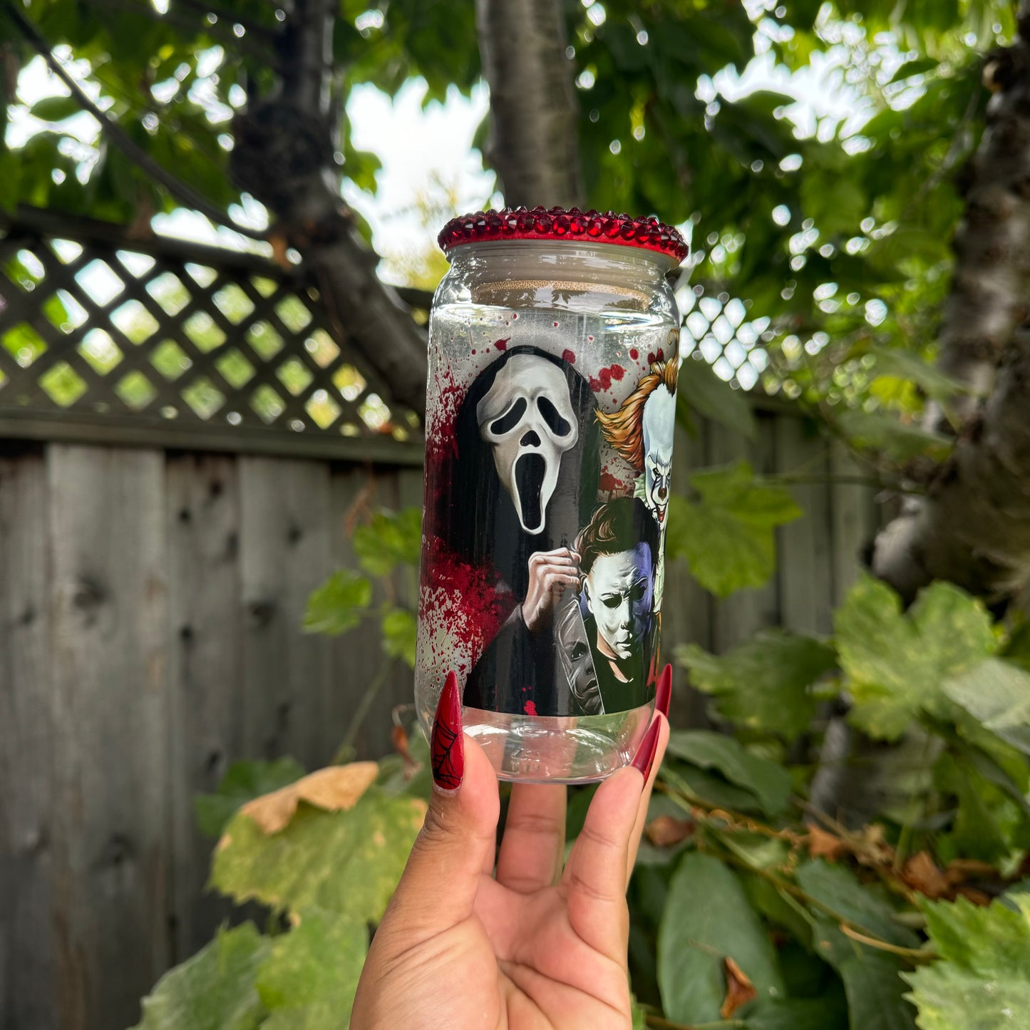 Horror friends 2 acrylic cup