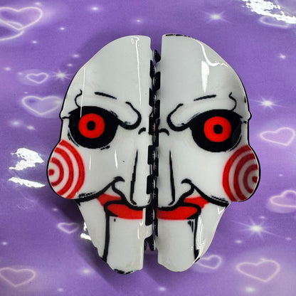 Horror hair clips
