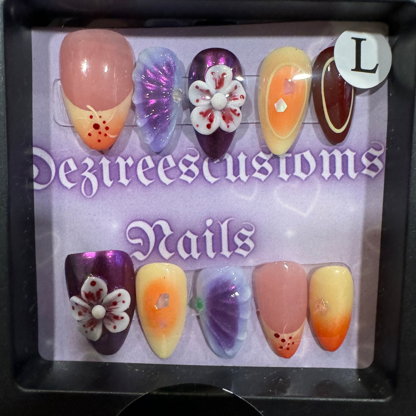 Island press on nails size:L