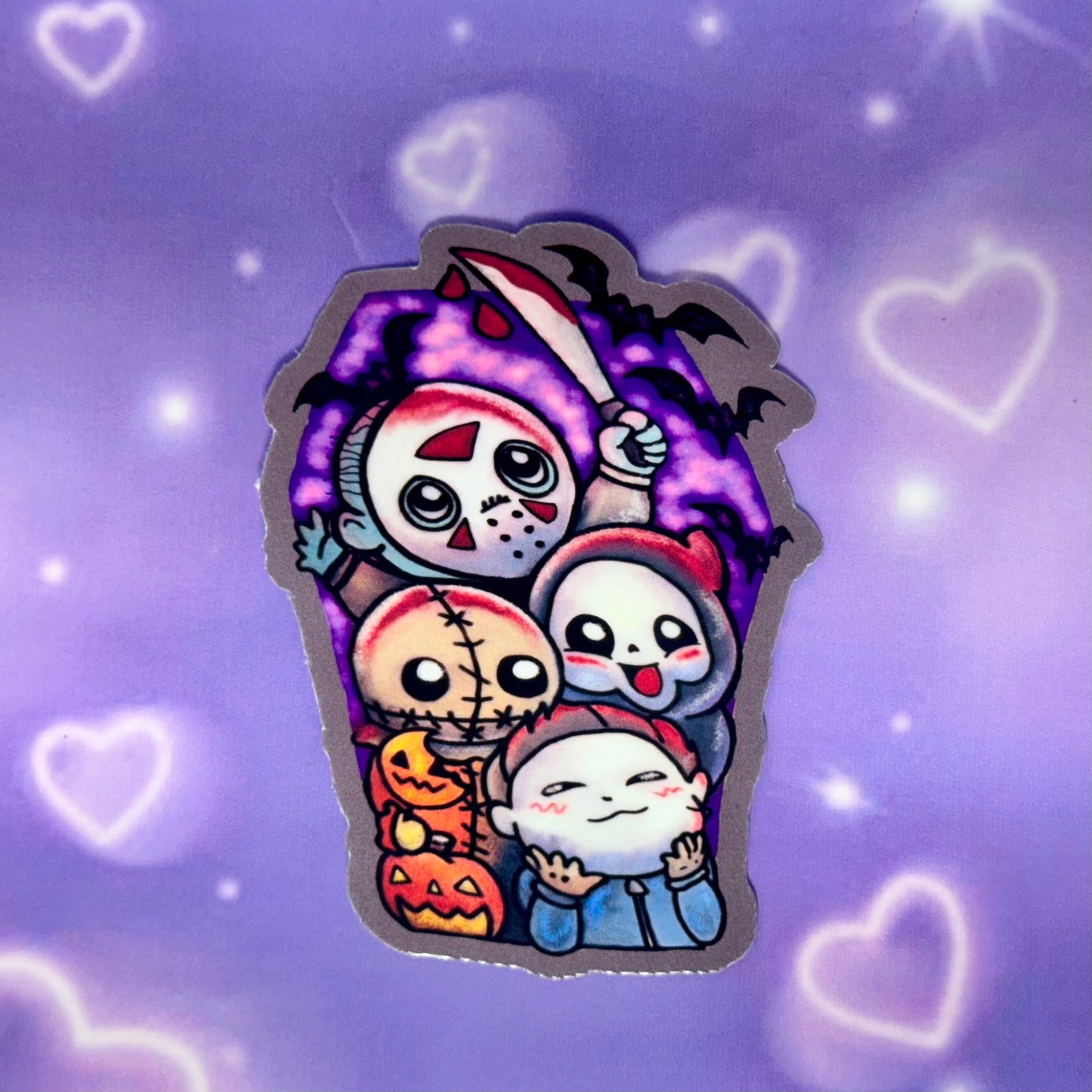 Horror water proof stickers