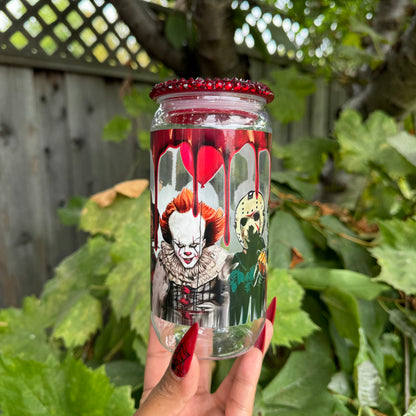 Horror friends acrylic cup