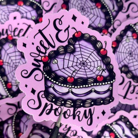 Sweet & spooky waterproof sticker