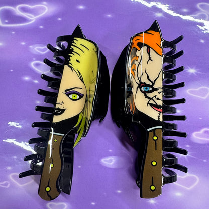 Dolls reversible hairclips