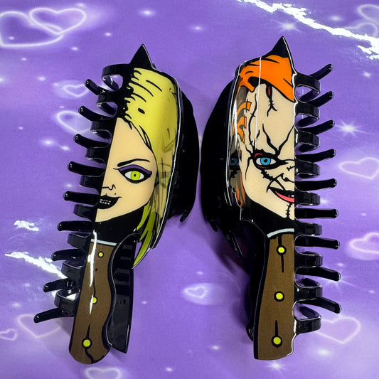 Dolls reversible hairclips