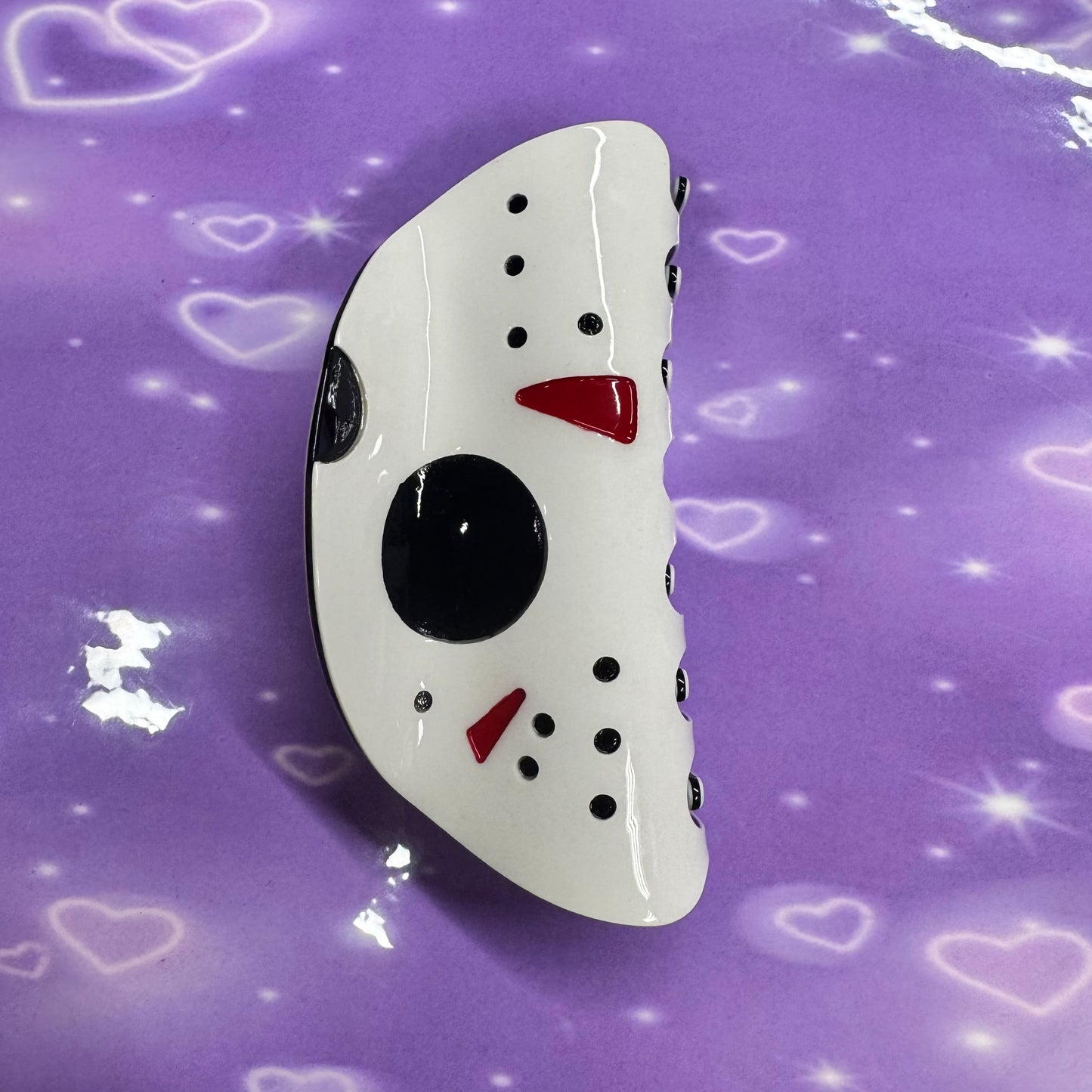 Horror hair clips