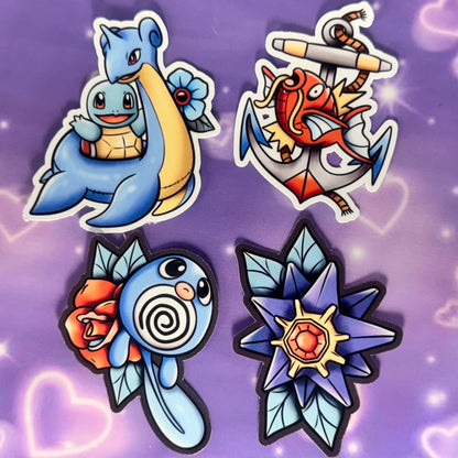 Water poke waterproof sticker
