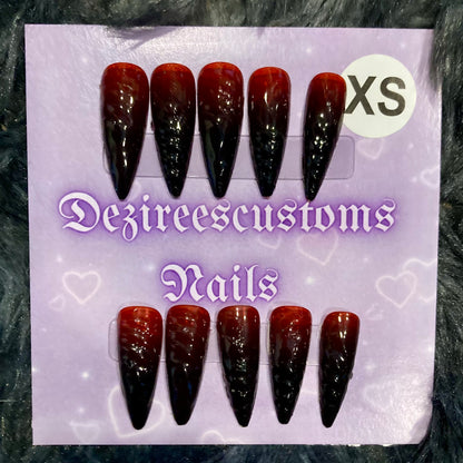 Bloody press on nails SIZE : XS