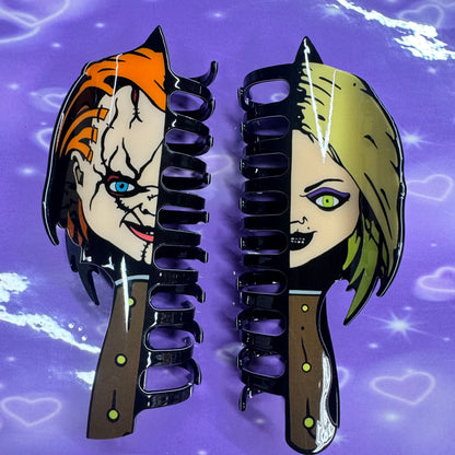 Dolls reversible hairclips