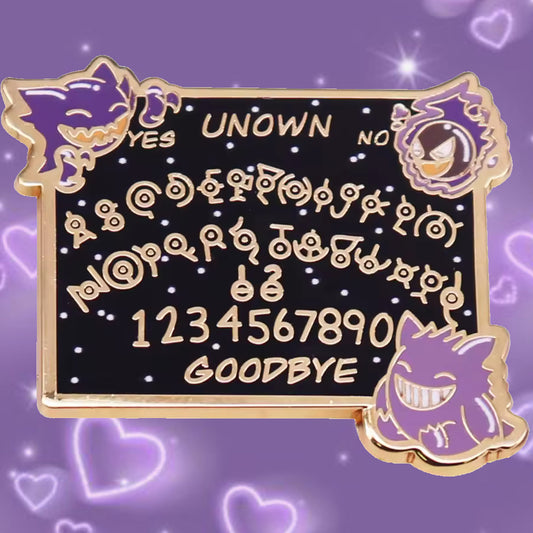 Ouija board enamel pin