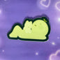 Glow in the dark smiski waterproof sticker