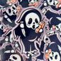 Ghost face waterproof stickers