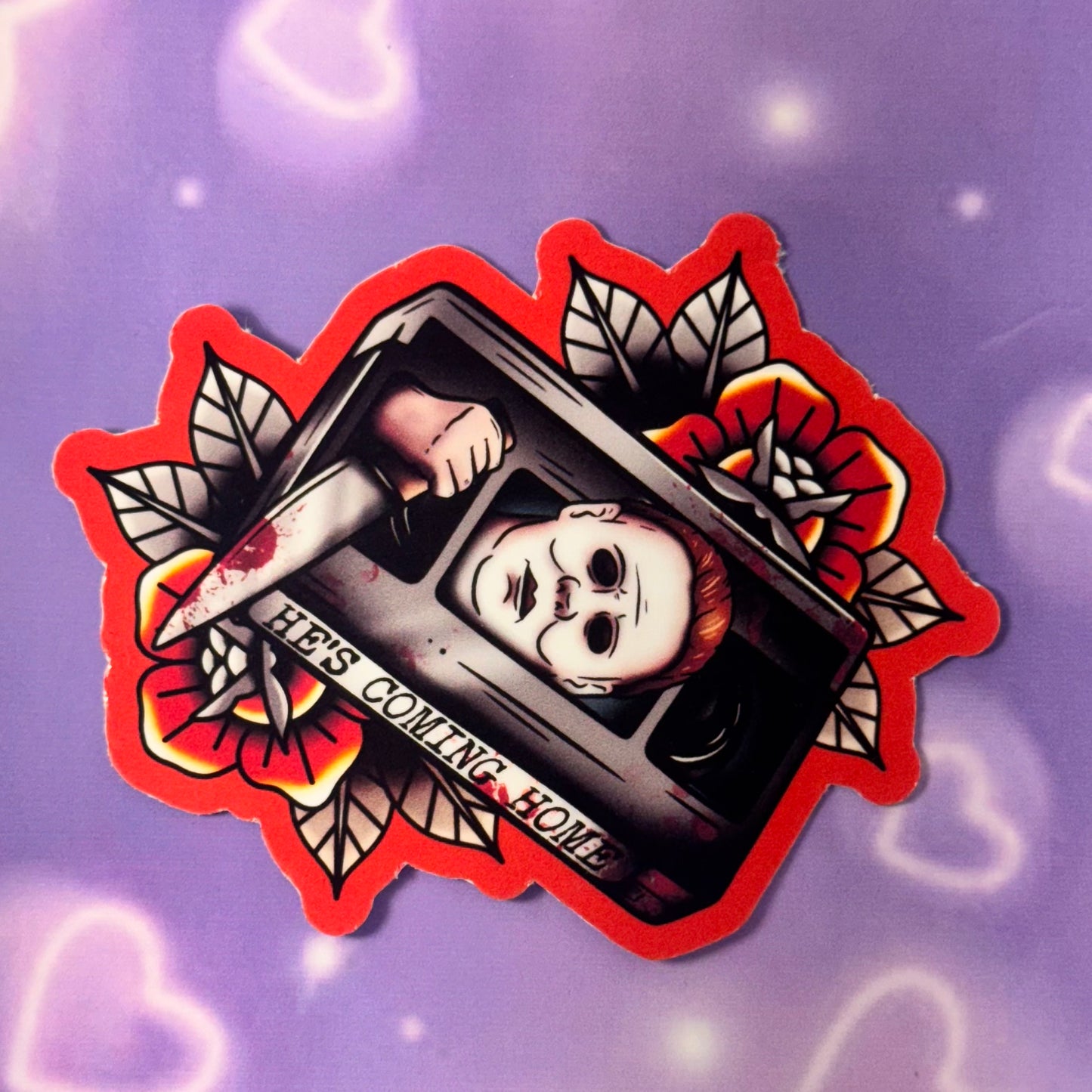 Vhs horror waterproof stickers