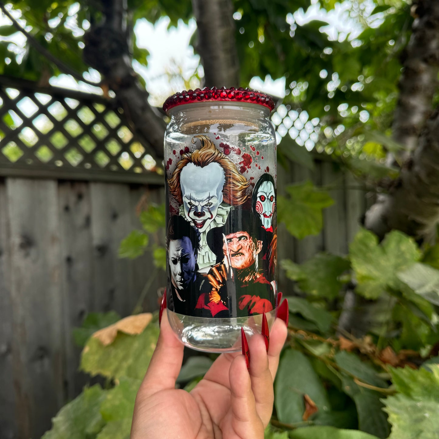 Horror friends 2 acrylic cup