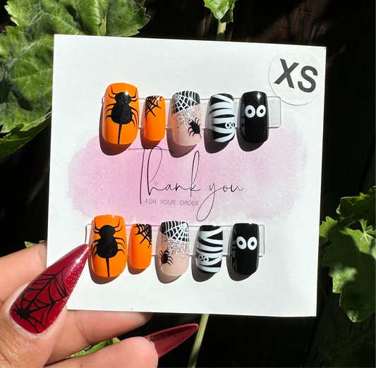 Halloween press on nails size XS