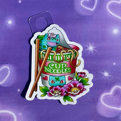 Poke noodle waterproof stickers