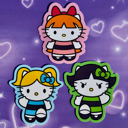 Powerpuff water proof stickers