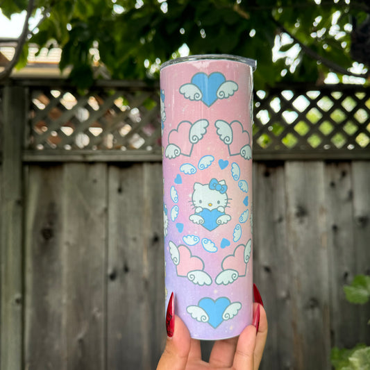 Kitty angel stainless steel tumbler