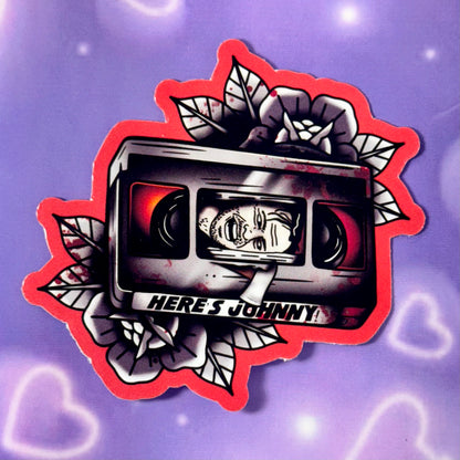 Vhs horror waterproof stickers